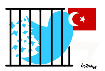 Cartoon: Forbidden (medium) by Carma tagged twitter,social,network,turkey,international