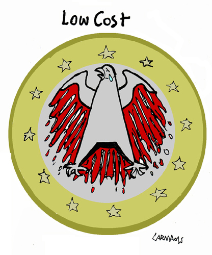Cartoon: LowCost (medium) by Carma tagged germanwings,crash,low,cost,companies,flying