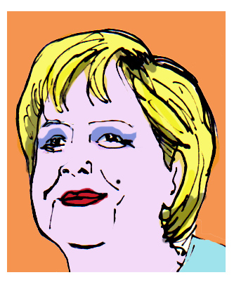 Cartoon: Pop (medium) by Carma tagged popa,art,angel,merkel,wharol