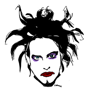 Cartoon: Robert Smith (medium) by Carma tagged robert,smith,the,cure,music