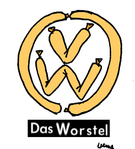 Cartoon: WORSTel (medium) by Carma tagged worst,volkswagen,wurstel
