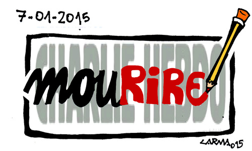 Cartoon: Cartoons for Charlie Hebdo (medium) by Carma tagged charlie,hebdo,cartoon,terrorism,attack,satire,cartoonist,religion,war,violence,democracy,freedom,of,expression,press,france,pope,italu,usa,europe
