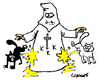 Cartoon: Black Cat White Cat (small) by Carma tagged ku,klux,klan,kkk,cats,animals,racism,intolerance