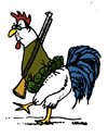Cartoon: French Rooster (small) by Carma tagged hollande,france,attack,terrorism,french