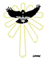 Cartoon: Holy Shadow (small) by Carma tagged religion,spirit,vatican,vatileaks