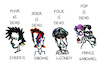 Cartoon: music is dead? (small) by Carma tagged george,michael,bowie,music,rock,pop,folk,chen