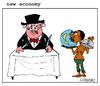 Cartoon: New Economy (small) by Carma tagged economy,society,rich,poor,politics,poorness,richness,bank,world,capitalism,hunger