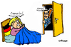 Cartoon: Opening (small) by Carma tagged angela,merkel,opens,to,tsipras,greece,germany,politics