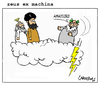 Cartoon: Zeus Ex Machina (small) by Carma tagged greece elections greek zeus god islam religion politics mohammed allah tsipras