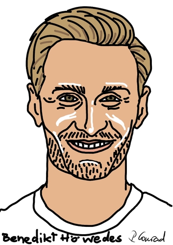 Cartoon: Benedikt Höwedes (medium) by Ralf Conrad tagged benedikt,höwedes,wm,2015