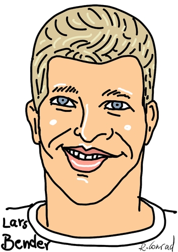 Cartoon: Lars Bender (medium) by Ralf Conrad tagged lars,bender,wm,2014