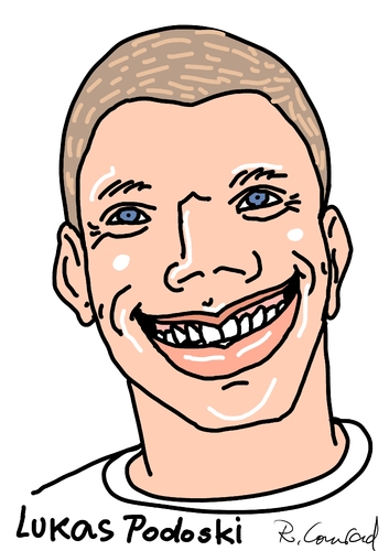 Cartoon: Lukas Podolski (medium) by Ralf Conrad tagged lukas,podolski,wm,2014