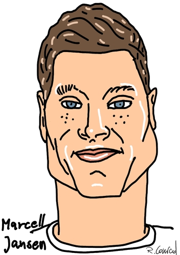 Cartoon: Marcell Jansen (medium) by Ralf Conrad tagged marcell,jansen,wm,2014