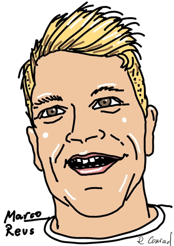 Cartoon: Marco Reus (medium) by Ralf Conrad tagged marco,reus,wm,2014