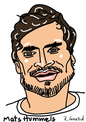 Cartoon: Mats Hummels (medium) by Ralf Conrad tagged mats,hummels,wm,2014