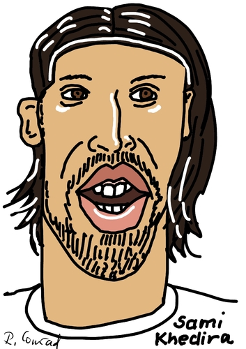 Cartoon: Sami Khedira (medium) by Ralf Conrad tagged sami,khedira,wm,2014