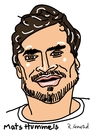 Cartoon: Mats Hummels (small) by Ralf Conrad tagged mats,hummels,wm,2014