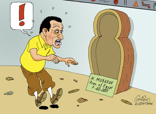 Cartoon: A new Egypt... in a moment (medium) by carloseco tagged egypt,mubarak,tintin