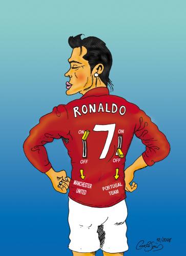 Cristiano Ronaldo the best By carloseco | Sports Cartoon | TOONPOOL