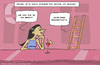Cartoon: Treffer (small) by Uliwood tagged date,beziehung,liebe,leiter,ambitionen,bar,single,männer,frauen,glück,dating