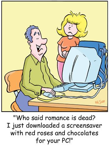 TP00005computers By comicexpress | Love Cartoon | TOONPOOL