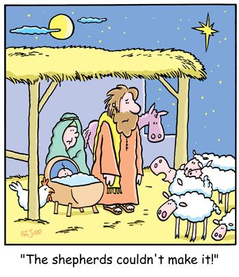 Cartoon: TP0200christmasjesusstable (medium) by comicexpress tagged sable,jesus,chrismas,mary,joseph,shepherd,sheep,flock,appointment
