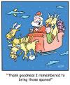 Cartoon: TP0197christmassantasleigh (small) by comicexpress tagged santa,claus,christmas,sleight,reindeer,flat,tire,spare