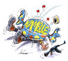 Cartoon: Kamelle (small) by Hoevelercomics tagged karneval,terror,terrorismus
