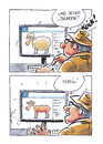 Cartoon: Schäfer Nerd (small) by Hoevelercomics tagged facebook,sharen,teilen,social,media,nerd,computer,schafe,schäfer,scheren,landwirtschaft,schafszucht,sheperd