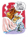 Cartoon: Schaf Pferd (small) by Hoevelercomics tagged animals,tiere,pferd,horse,sheep,schaf,schäferstündchen