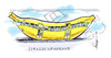 Cartoon: Strassenbahnane (small) by Hoevelercomics tagged banane,banana,obst,fruit,früchte,ernährung,gesundheit