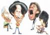 Cartoon: Rolling stones (small) by David Almeida tagged rolling stones aquarela davidcaricaturista