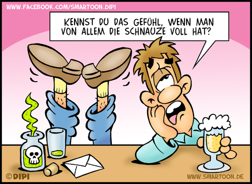 Cartoon: Welt-Suizid-Präventionstag (medium) by DIPI tagged welt,suizid,prävention,gift