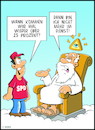 Cartoon: Schlimmer geht immer! (small) by DIPI tagged gott,politik,spd,niedergang,prozente