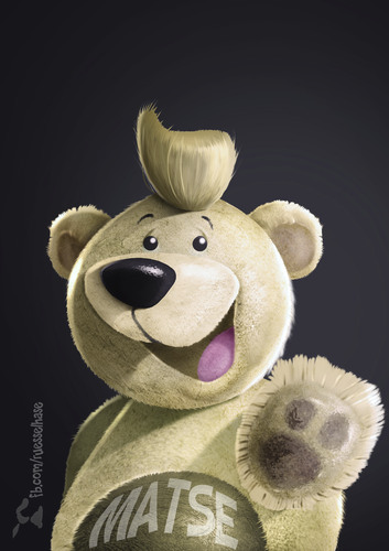 Cartoon: Teddy Bear (medium) by Rüsselhase tagged teddybär,plüsch,süss,bär