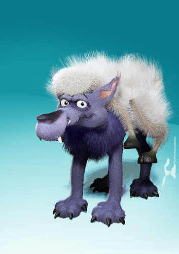 Cartoon: Wolf as Sheep (medium) by Rüsselhase tagged wolf,sheep