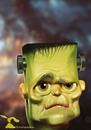 Cartoon: Frankensteins Monster (small) by Rüsselhase tagged frankenstein,halloween,monster