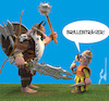 Cartoon: Man haut keine... (small) by Rüsselhase tagged brillenträger,wikinger