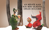 Cartoon: Omilein (small) by Rüsselhase tagged rotkäppchen,redriddinghood,wolf,jäger,hunter