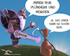 Cartoon: Sonnenaufgang (small) by Rüsselhase tagged schwarzerhumor,funnydeath,wikinger