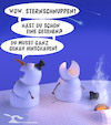 Cartoon: Ups (small) by Rüsselhase tagged snowmen,komet