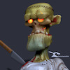 Cartoon: Zombie (small) by Rüsselhase tagged zombie,halloweem,frankenstein