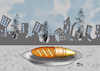 Cartoon: Bread and Bullet (small) by jabar tagged bread,and,bullet
