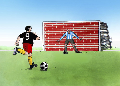 Cartoon: argentina (medium) by Lubomir Kotrha tagged soccer,football,fussball,championships,brasil