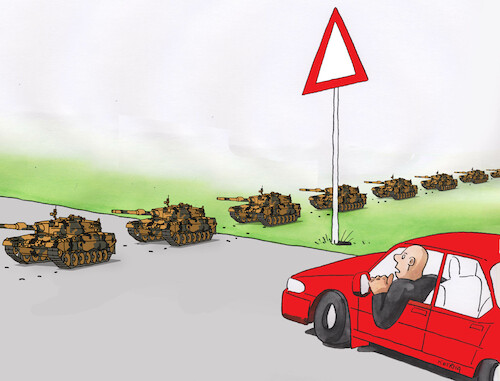 Cartoon: autank (medium) by Lubomir Kotrha tagged war,russia,ukraine,putin,zelenskyj,world,peace,war,russia,ukraine,putin,zelenskyj,world,peace