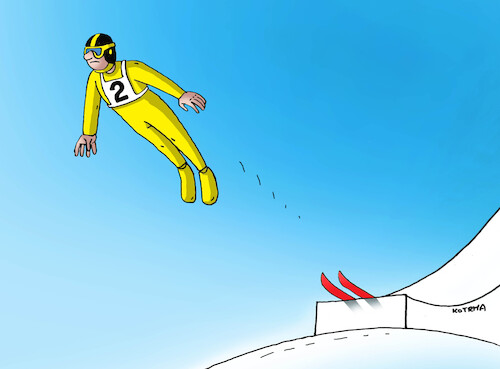 Cartoon: bezlyzi (medium) by Lubomir Kotrha tagged italy,winter,olympics,italy,winter,olympics