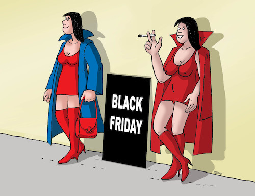 Cartoon: blacksex (medium) by Lubomir Kotrha tagged black,friday