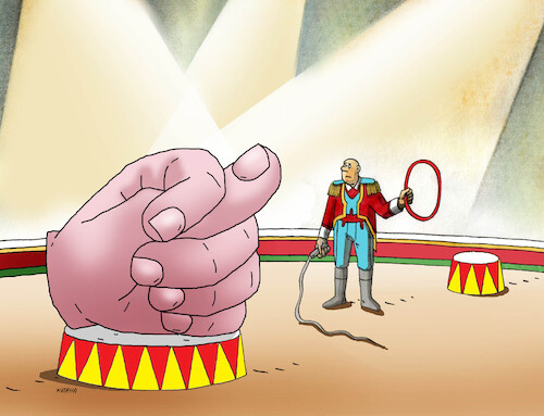 Cartoon: circfig (medium) by Lubomir Kotrha tagged circus,circus