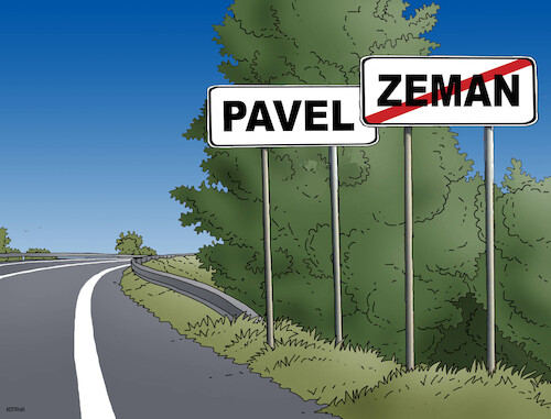 Cartoon: cztabule23 (medium) by Lubomir Kotrha tagged army,general,petr,pavel,new,czech,president,army,general,petr,pavel,new,czech,president