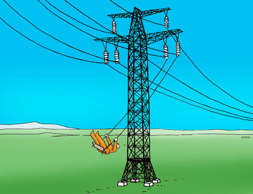 Cartoon: elektrohojd17 (medium) by Lubomir Kotrha tagged electricity,power,electricity,power